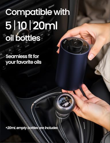 Waterless Essential Oil Diffuser, Rechargeable Car Scent Diffuser, Blue - Image 6