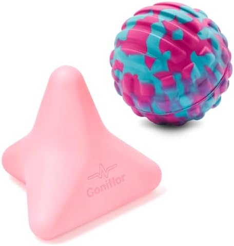 Fascia Release Tools Deep Tissue Massage Ball for Exercise & Recovery Targets Back, Shoulder, Legs&Feet - Relieves Muscle Knots, Trigger Point Massage, Pressure Point Therapy- Myofascial Release Ball by -Movementislife-
