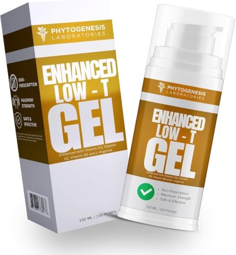 Phytogenesis Enhanced Men’s Wellness Gel, Low T Support for Men by PhytoGenesisLabs