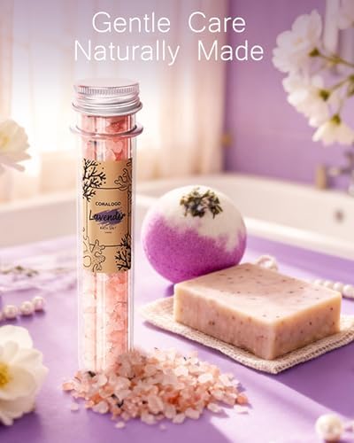 11pcs Natural Pampering Spa Gift Baskets for Women, Lavender - Image 3