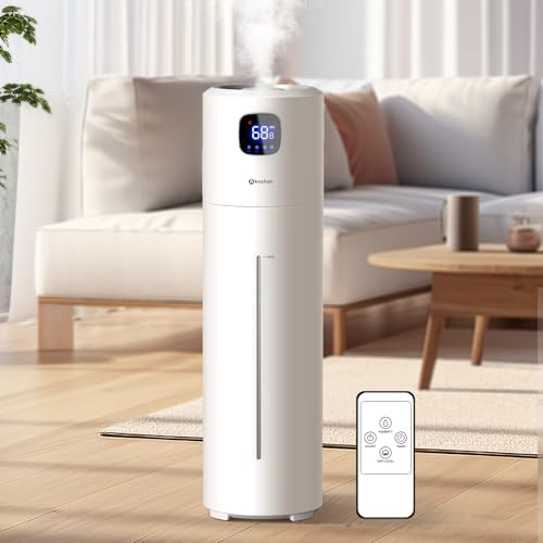 Akeshan Large Humidifiers for Bedroom, 9L/2.5Gal Ultrasonic Cool Mist Humidifier, Top Fill Easy Clean with 350ML/H Large Mist Speed, Quiet, Suitable for Kids Room Plant Yoga Office Study Room Living by Akeshan