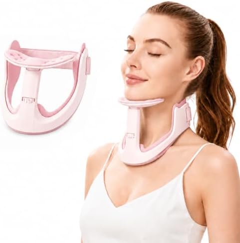 Neck Brace Posture Corrector, Memory Foam Cervical Collar for Pain Relief & Neck Hump, Adjustable Neck Support for Office, Travel & Daily Use - Soft Breathable, Men Women by Unknown