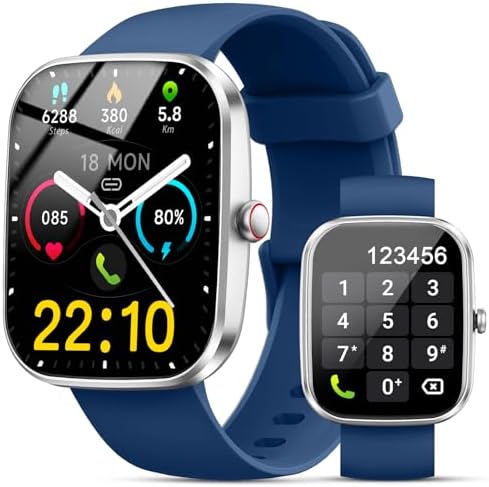 Matast Smart Watch, 1.91" Smartwatch for Men Women (Answer/Make Call), Fitness Tracker with 100+ Sport Modes, IP68 Waterproof, Heart Rate/Sleep Monitor, Spo2, Pedometer, Activity Tracker for Android by Matast
