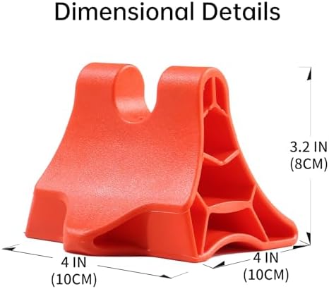 Trigger Point Massage Tool, Handheld Deep Tissue Manual Massager for Neck, Shoulders, Back & Feet, 3-Edge Pressure Point Design, Portable (Red) - Image 4