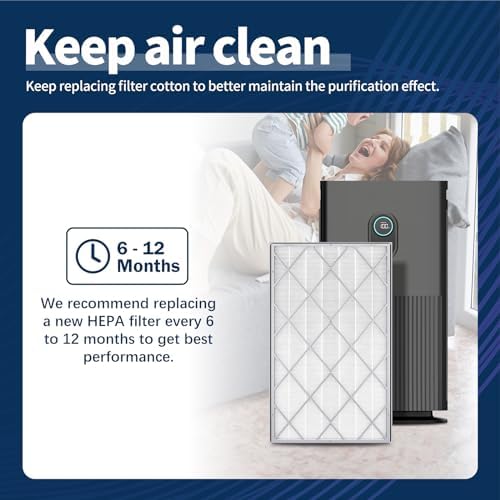 HE601 True HEPA Replacement Filter Compatible with Shark Air Purifier - Image 6