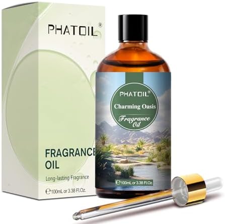 PHATOIL Charming Oasis Fragrance Oils for Aromatherapy, 3.38FL.OZ Diffuser Oils for Home, Perfect for Aromatherapy, Humidifiers, Yoga, DIY Candle and Soap Making - 100ml by PHATOIL