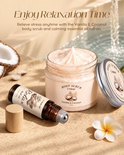 Natural Spa Gift Basket for Women, Coconut Vanilla - Image 5