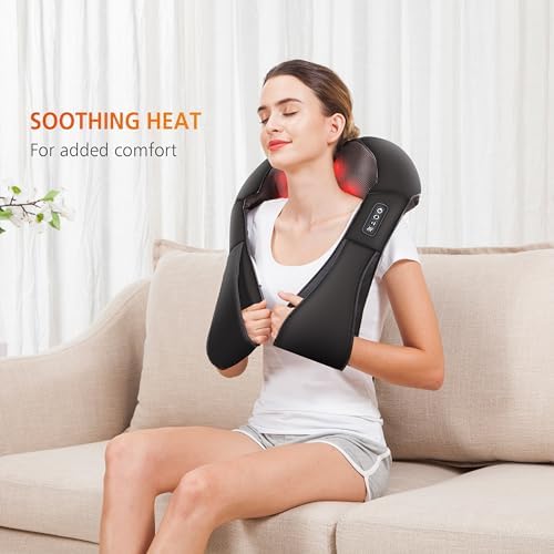Snailax Shiatsu Neck Massager with Heat, Shoulder & Back Massager for Pain - Image 3