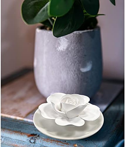Passive Oil Diffuser for Essential Oil-Non-Electric Porcelain Aromatherapy Diffusers for Small Mini Room, Desk Decorative, Bathroom - Image 2