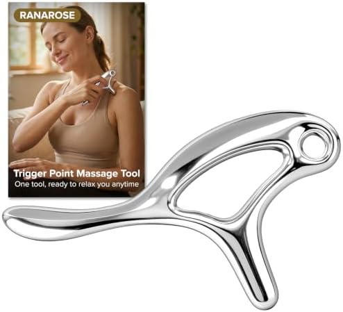 Ranarose Trigger Point Massage Tool for Deep Tissue, Muscle Pain Relief (T) by Ranarose