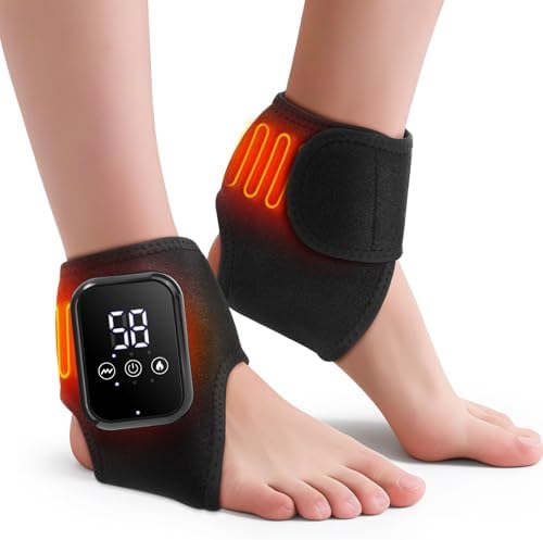 2PCS Foot Massager for Neuropathy, 3-in-1 Cordless Foot and Ankle Massager for Heel, Arch & Ankle Relief, 2000mAh Rechargeable by WoloyHeatie