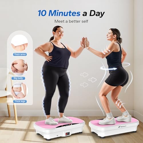 Merach V28 Vibration Plate Exercise Machine with 99 Speeds & Bluetooth - Image 4