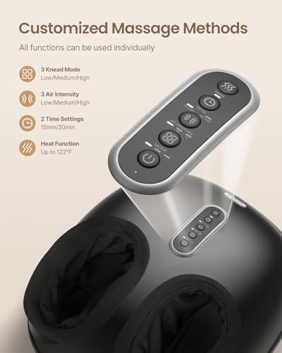 RENPHO Shiatsu Foot Massager with Heat & Remote, At-Home Foot Relaxation - Image 3