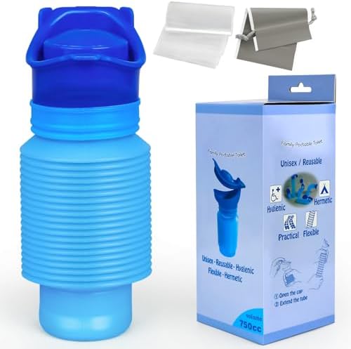 Portable Urinal, Portable Car Urinal for Men and Women, 750ml, Leakproof by SlogPith