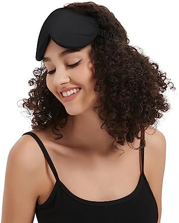 ALASKA BEAR Sleep Mask with Silk-Covered Headband for Hair Care, Silk Eye Mask Comfortable Scrunchy Band Over Ears (Built-in Contour Insert, Luxury 22 Momme) - Image 6
