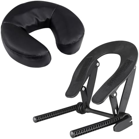 Kalolary Universal Face Cradle & Cushion for Massage Table, Adjustable Massage Headrest & Face Pillow Face Holder for Bed, Mattress Top Massage Kit Head Face Rest for Salon Home by Kalolary