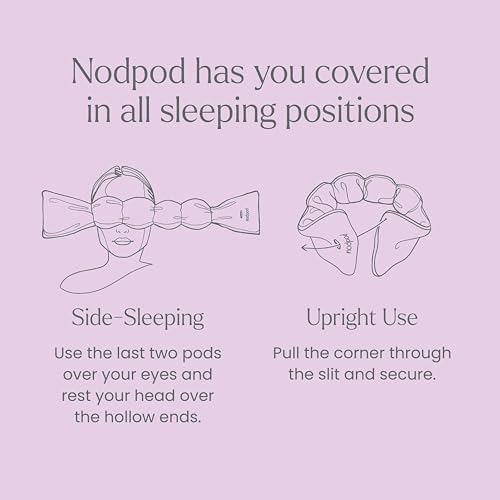 nodpod Patented Gentle Pressure Sleep Mask, Weighted Eye Mask - Image 5
