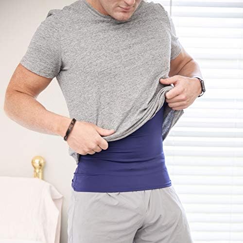 Insta Slim Mens Compression Sleeveless V Neck Muscle Shirt- Slimming Body Shaper Undershirt - Image 4