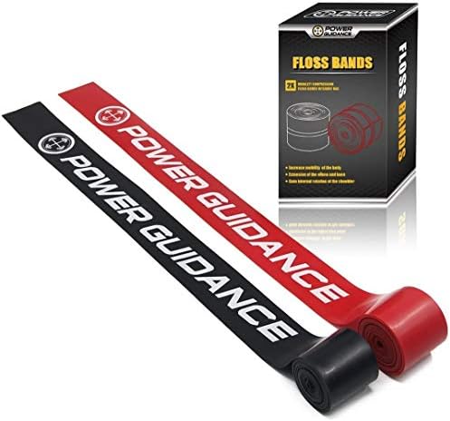 POWER GUIDANCE Muscle Floss Bands - Compression Bands - Mobility & Recovery Bands - for Improving Movement, Increasing Circulation & Reducing Soreness by POWERGUIDANCE