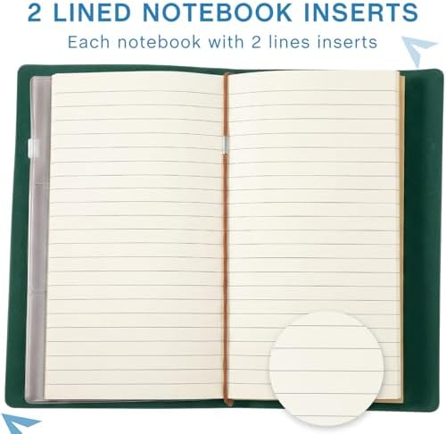 Sabary 16 Pcs Standard Size Refillable Leather Journal Bulk, Deep Color - Image 3