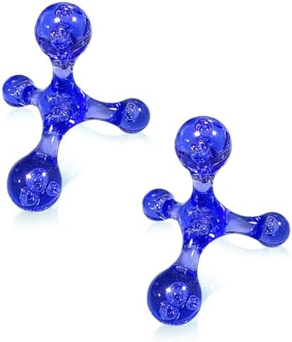 Manual Trigger Point Massage Tool, 2 Pcs 4 Knob Massager Deep Tissue Manual Massager Pressure Point Palm Massage Tool Handheld Back Massagers for Muscle Pain Stress Relief (Blue) - Image 7
