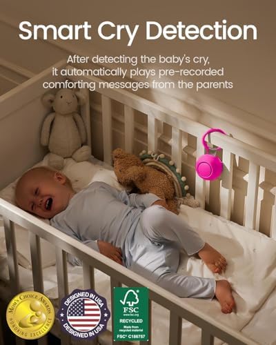 CHICWAY Portable Sound Machine with AI Cry Detection White Noise Machine - Image 3