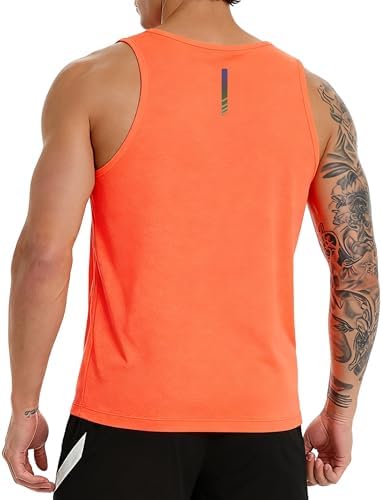 EZRUN Men's Quick Dry Workout Tank Top UPF 50+ Sweat-Wicking Gym Shirt - Image 3