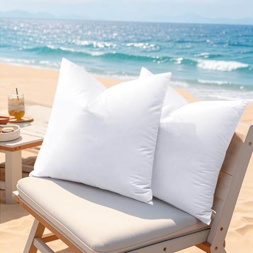 Artscope 28x28 Outdoor Pillow Inserts, Synthetic Down Waterproof Throw Pillow Inserts, Soft Decorative Outdoor Pillows for Couch Sofa Bed Patio Furniture - Image 5