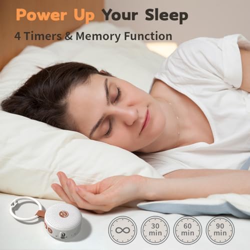 Portable Sound Machine Mini White Noise Machine Baby Shushing Brown Noise Machine with 30 Soothing Sounds for Kids Adults Dogs Auto-Off Timer 32 Volume Levels Sleep Machine for Home Office Privacy - Image 4