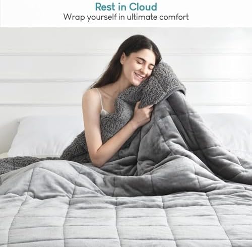 Cottonblue Small Weighted Lap Blanket Pad for Adults Teens 2 lbs 20x30 in - Image 6
