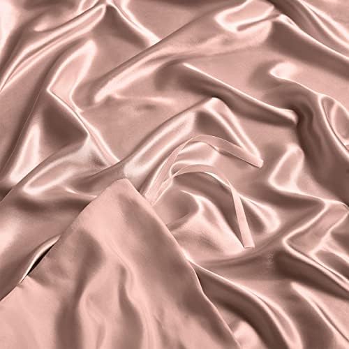 NSGZ Satin Duvet Cover for Weighted Blanket, 60x80, 8 Ties, Champagne Gold - Image 5
