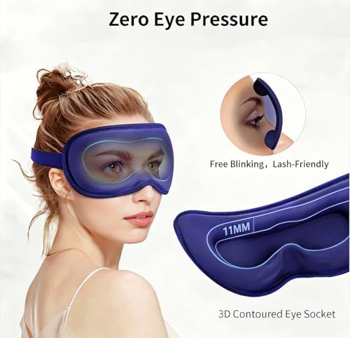 Sleep Mask for Side Sleeper Women Men,Blackout Eye Masks for Sleep - Image 4