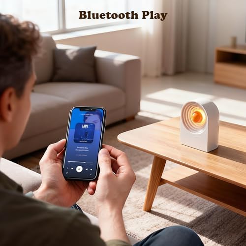 UNEEDE White Noise Sound Machine with Bluetooth Functionality, Night Light, Portable Bluetooth Speaker with Noise Canceling for Office & Sleeping, Meditation, Gathering (White) - Image 4