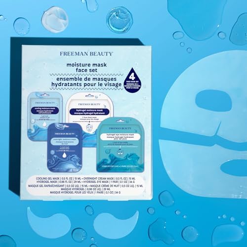 Freeman 4 Piece Moisture Mask Face Set, Hydrating Face Masks - Image 5