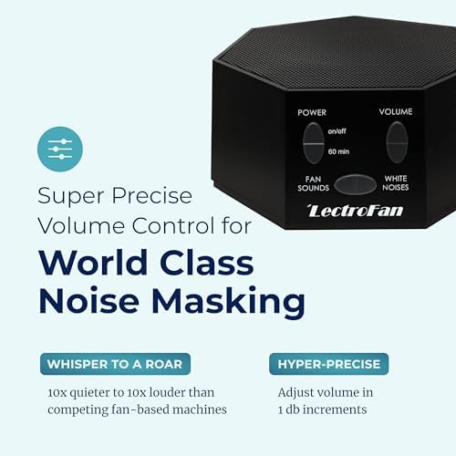 Adaptive Sound Technologies LectroFan Classic Sound Machine, Black - Image 5