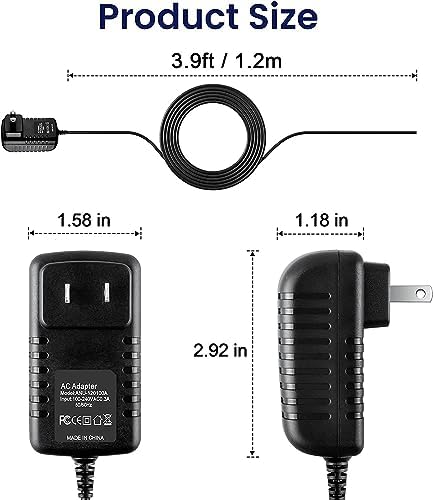 12.6V Charger Replacement for RENPHO R4 RF-GM169 RFGM169 Portable Massage Gun Massager CH0161-126133UB CH0161126133UB 18W DC12.6V 1.33A 12.8V Power Supply Adapter Cord Cable - Image 4