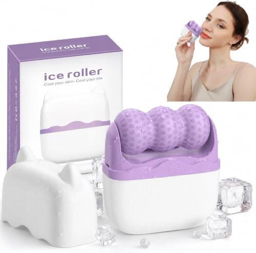 Ice Roller for Face, Cooling Facial Roller with Travel Case by KERYALELA