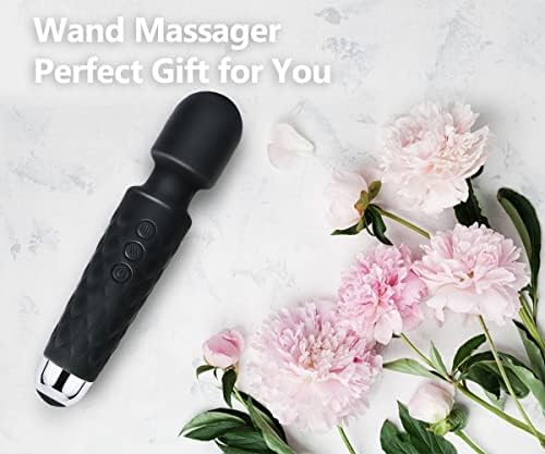 Power Wand Massager, Wireless Waterproof USB Rechargeable Massage with 8 Powerful Speeds 20 Modes Vibration,Mini Frequency for Muscle Aches & Sports Recovery - Image 6