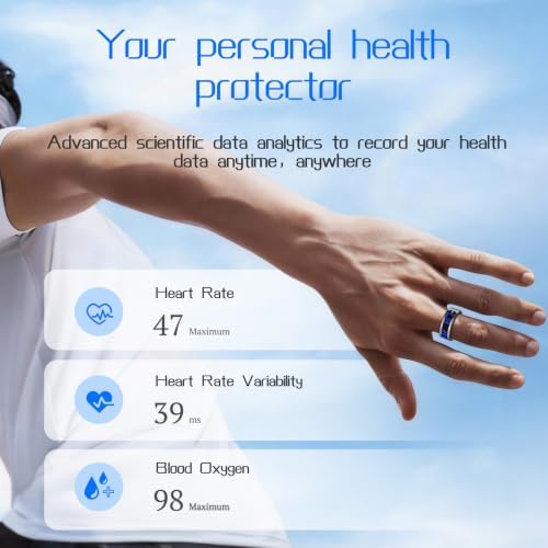Smart Ring Fitness & Health Tracker with Display Screen for Men Women - Image 6