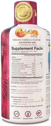 Joint Complete Premium- Liquid Joint Supplement w/Glucosamine, Chondroitin, MSM, Hyaluronic Acid – for Bone, Joint Health - 96% Max Absorption– 32oz, 32 serv - Image 2