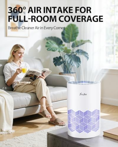 FreAire Air Purifiers for Bedroom Up to 1086 Ft², KN6391RGB, White - Image 3