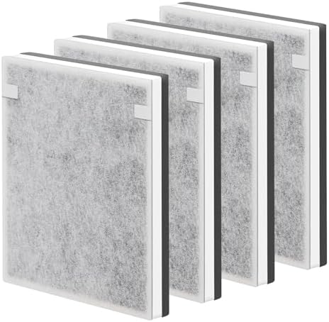 Vital 100 Replacement Filter Compatible with Levoit Vital 100 Air Purifier, 3-in-1 Replacement Filter and High-Efficiency Activated Carbon Filters, Part Number Vital 100-RF, 4 Pack. by NXBHG