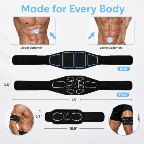 Electronic Muscle Stimulator, Abs Toner, Full Body Fitness Gear Men Women - Image 4