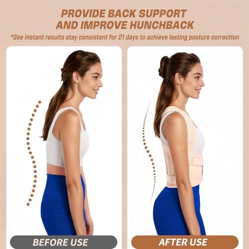 Back Brace & Posture Corrector for Women, Adjustable Back Support - Image 2
