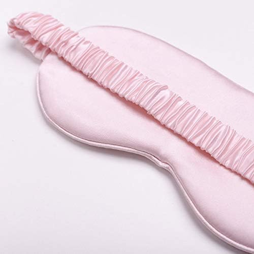 Silk Sleep Mask Light Blocking Luxury 100% Mulberry 19mm Silk Eye Mask Eye Cover Blindfold Ultra Soft Light & Comfy Anti Aging Skin Care with Travel Bag Gift Package - Image 3