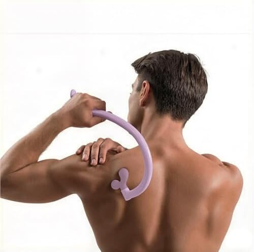 Self Massage Tool - Original Trigger Point Therapy for Back and Neck, Lower Back Massager, Myofascial Release Tool & Deep Tissue Muscle Massage Stick, Shoulder,Leg,Feet, Purple (Purple) - Image 5