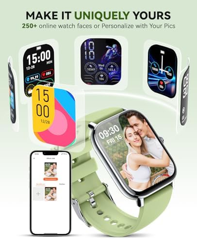 Smart Watch for Women Men- Answer/Make Call, 2025 IP68 Waterproof Fitness Step Sleep Tracker Watch with Monitor Activity Counter Smartwatch for Andriod iPhone iOS Samsung Compatible - Image 5