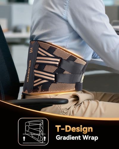 Back Brace for Lower Back Pain Relief Copper-Infused Support for Men Women - Image 4