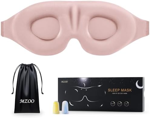 MZOO Luxury Sleep Mask for Women Men Patented Light Blocking Design by MZOO