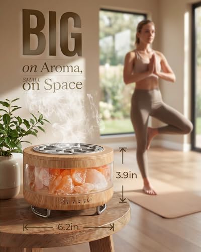 Essential Oil Diffuser with Himalayan Salt Lamp, Scent Diffusers for Home - Image 3